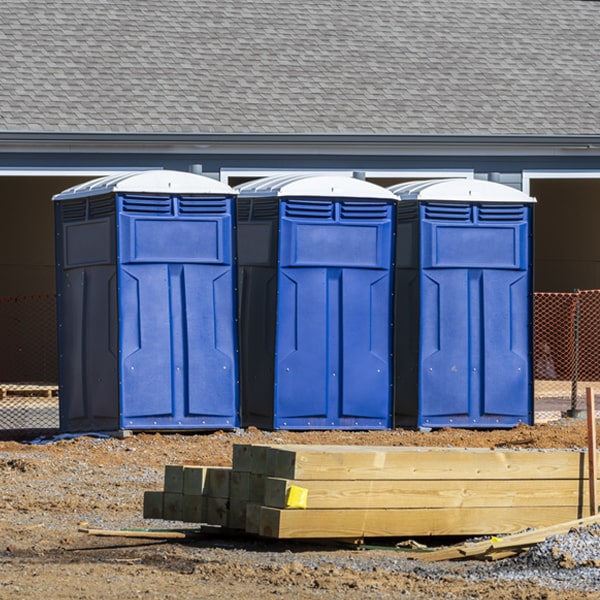 how do you ensure the portable toilets are secure and safe from vandalism during an event in Green Level